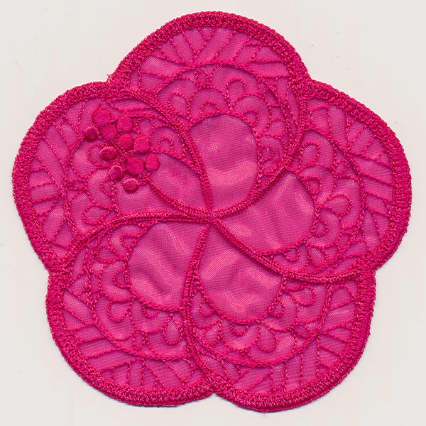 Hibiscus Organza Accent (In-the-Hoop) - Image 2