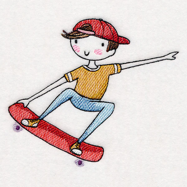 High-Flying Kiddo on Skateboard - Image 2