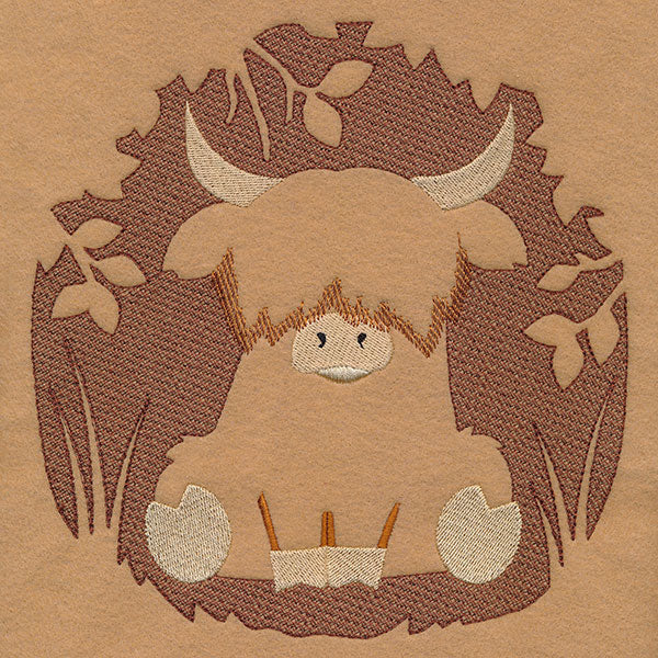 Highland Cow Silhouette (Embossed) - Image 13