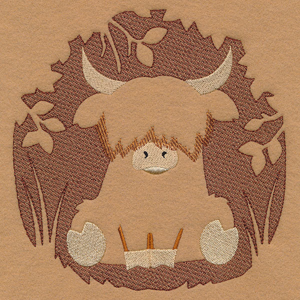 Highland Cow Silhouette (Embossed) - Image 4