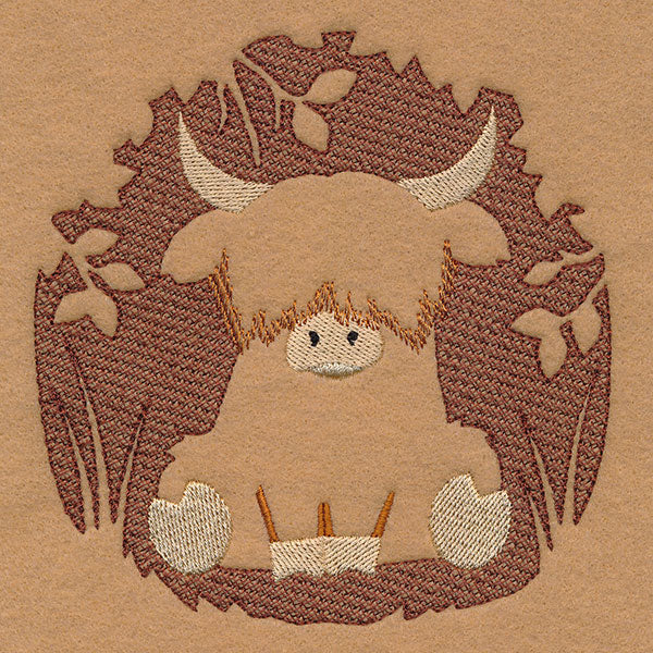 Highland Cow Silhouette (Embossed) - Image 8