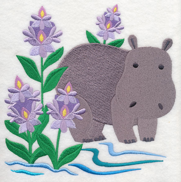 Hippo and Water Hyacinth - Image 6