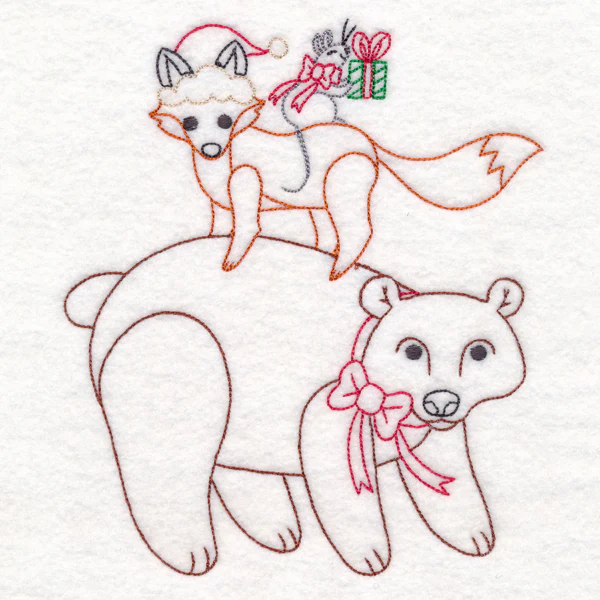 Holiday Bear and Friends Stack (Vintage) - Image 2