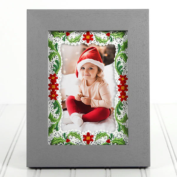 Holiday Botanicals & Cheer Photo Frame (Battenburg Lace) - Image 2