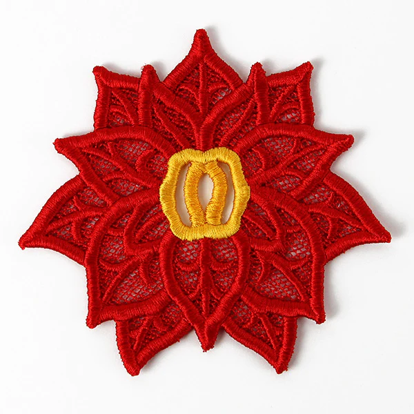 Holiday Poinsettia Accent (Lace) - Image 3