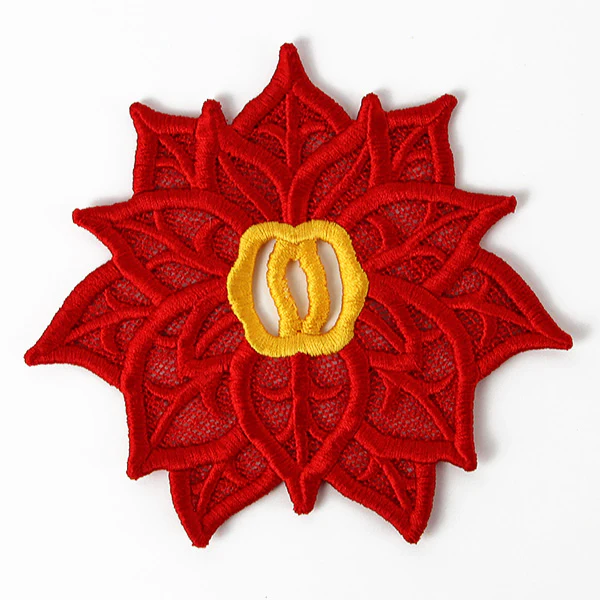 Holiday Poinsettia Accent (Lace) - Image 4