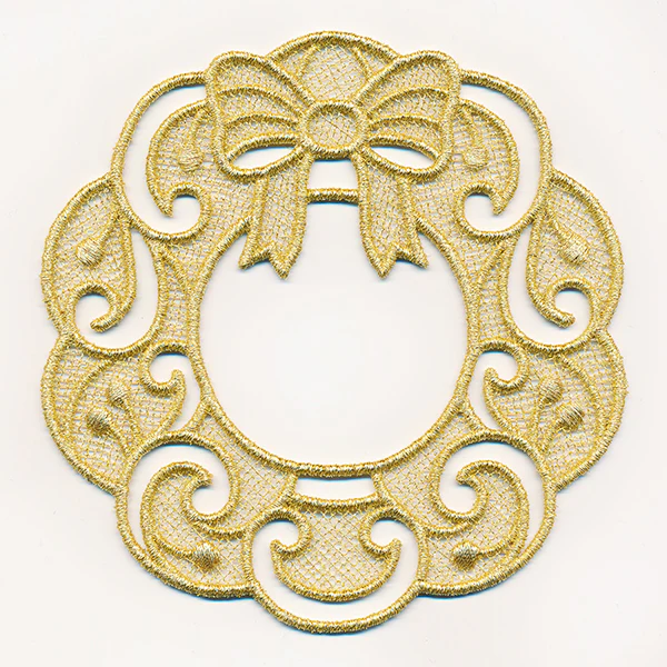 Holiday Wreath Gift Topper (Lace) - Image 4