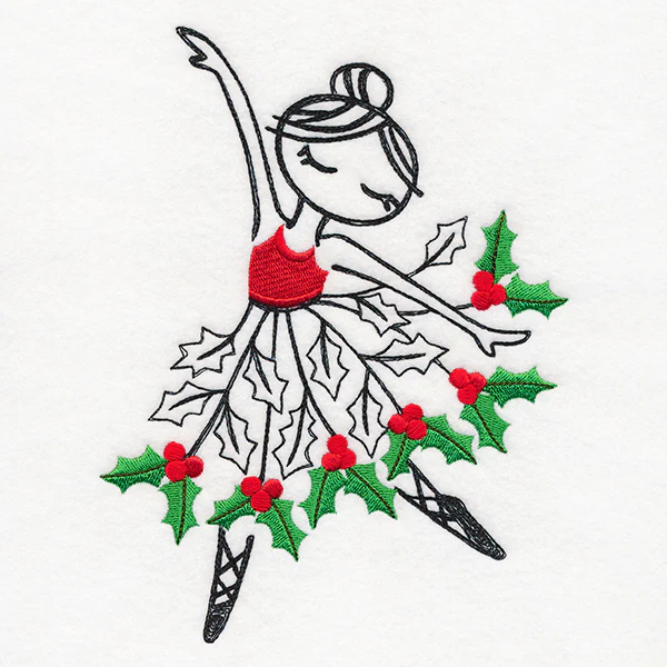 Holly & Berries Ballerina - Image 4