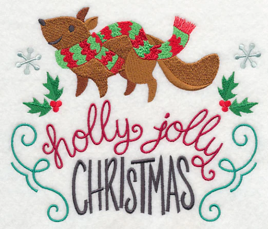 Holly Jolly Christmas Squirrel - Image 2