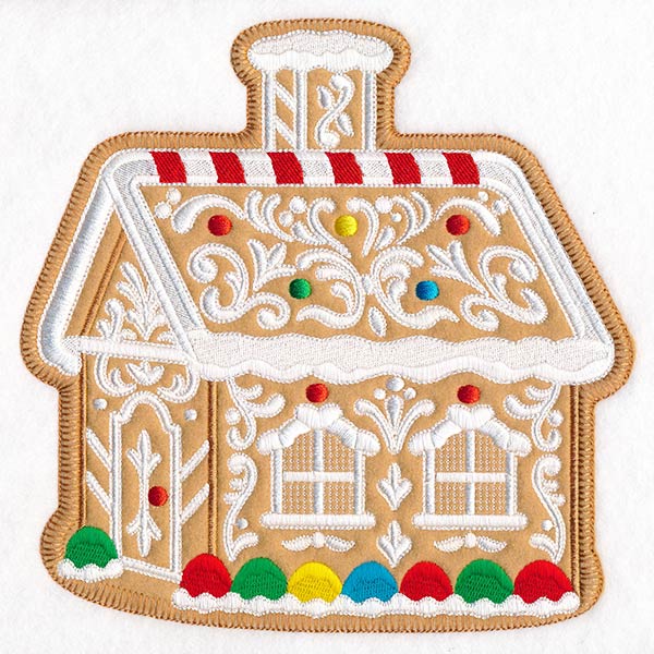 Holly Jolly Gingerbread House (Heirloom Applique) - Image 5