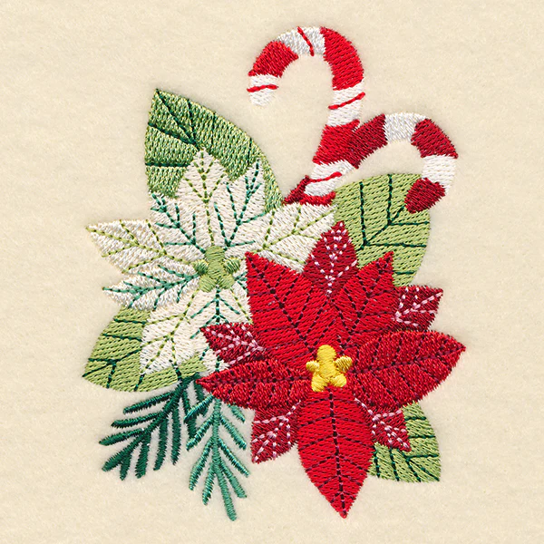 Holly Jolly Poinsettia Bouquet - Image 4