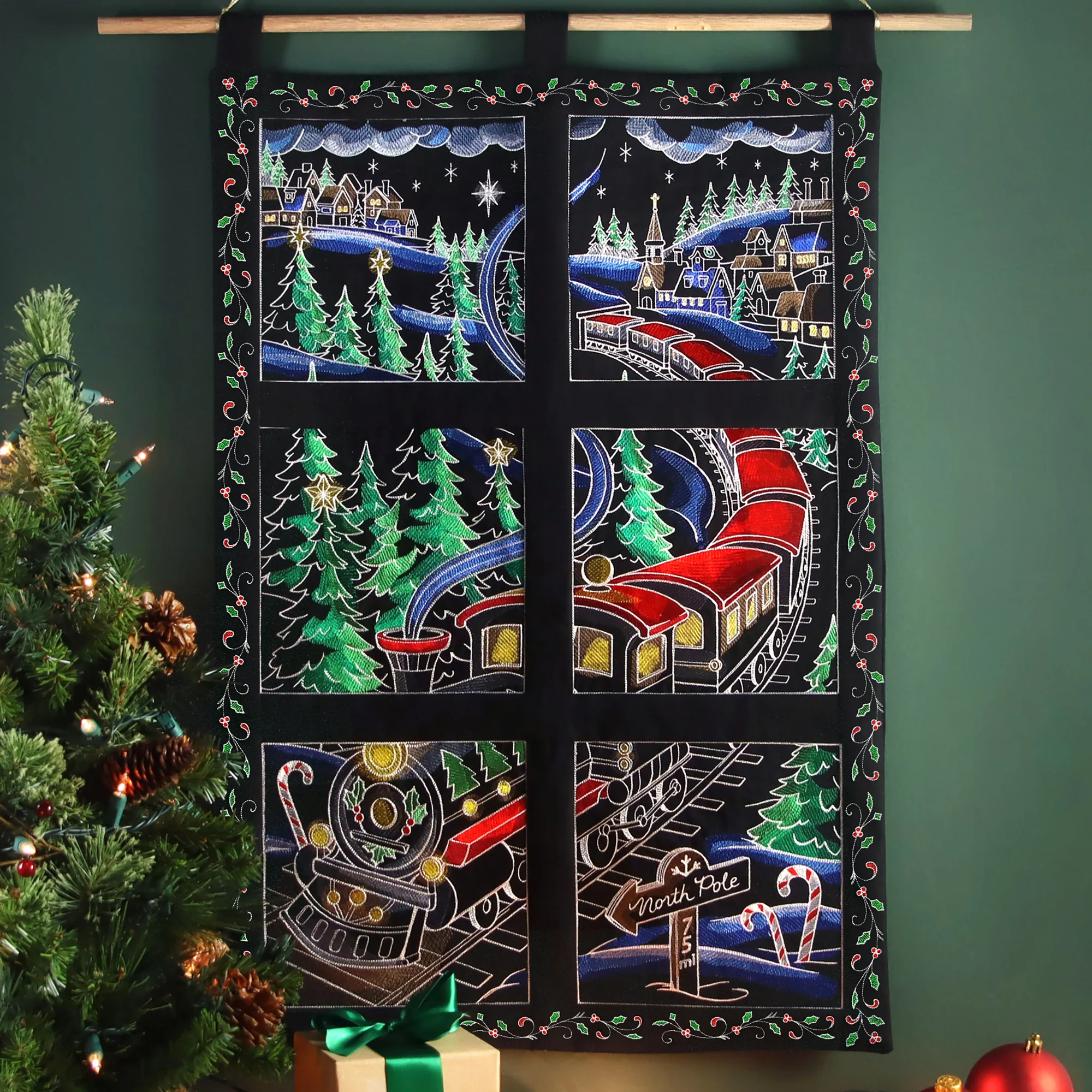 Holly & Swirls Christmas Frame - Image 2