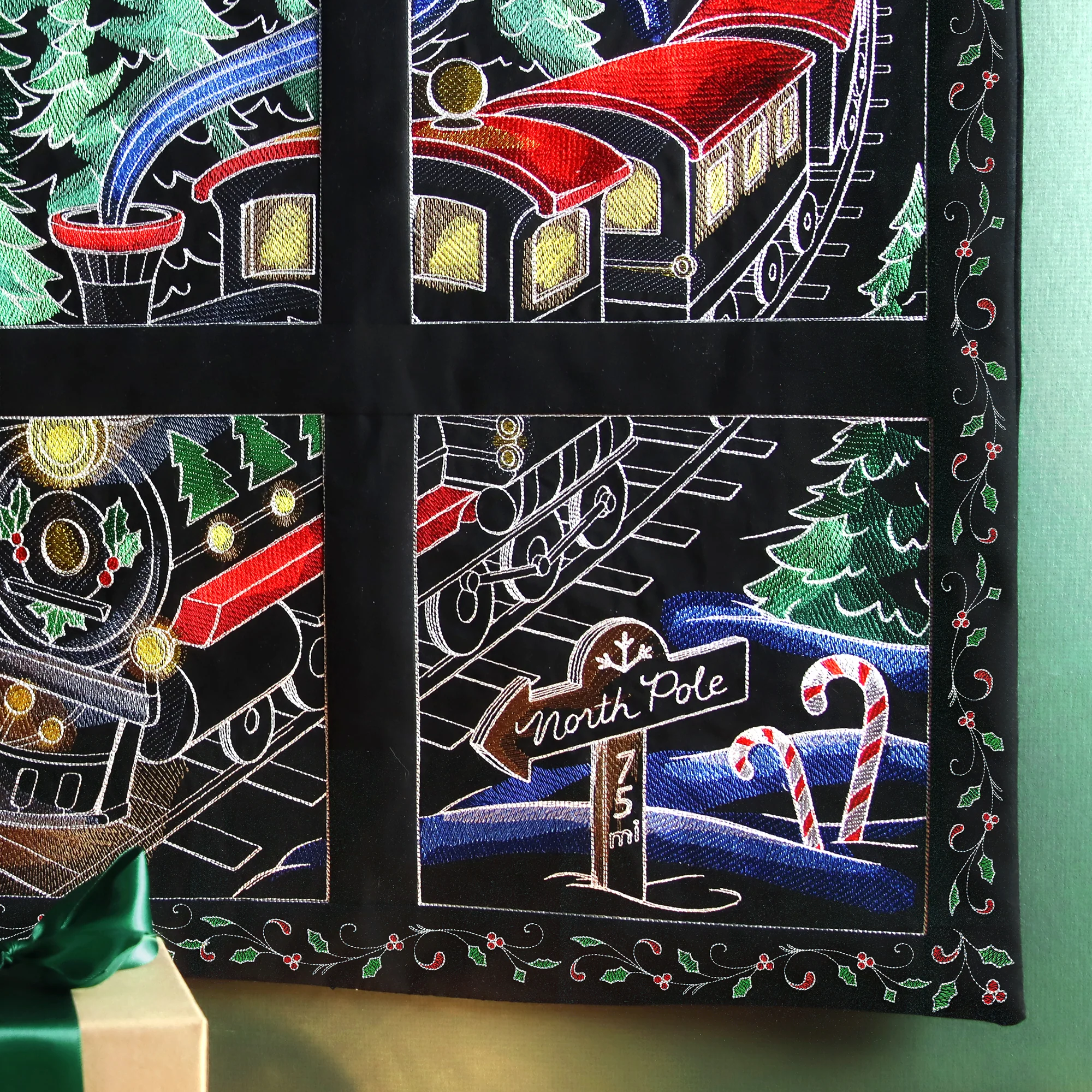 Holly & Swirls Christmas Frame - Image 3