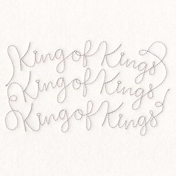 Holy Christmas Phrases - King of Kings (Edge-to-Edge Quilting) - Image 4