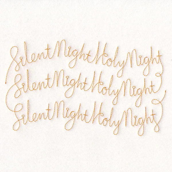 Holy Christmas Phrases - Silent Night Holy Night (Edge-to-Edge Quilting) - Image 3