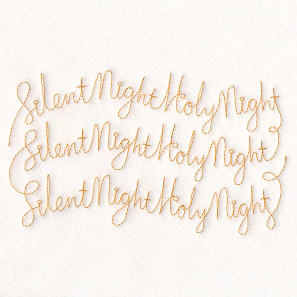 Holy Christmas Phrases - Silent Night Holy Night (Edge-to-Edge Quilting) - Image 4
