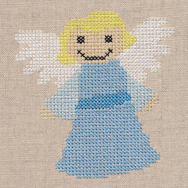 Holy Night with Angel (Cross Stitch) - Image 2