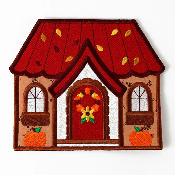 Home Sweet Autumn Home Trivet (In-the-Hoop) - Image 2