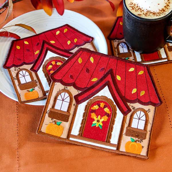 Home Sweet Autumn Home Trivet (In-the-Hoop) - Image 6