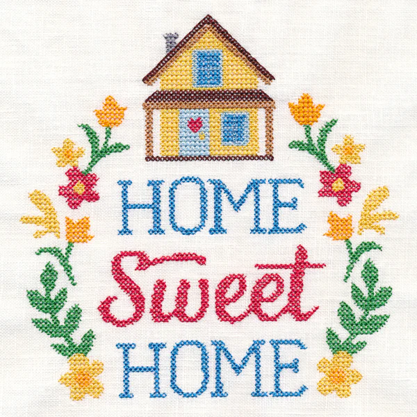 Home Sweet Home Wreath (Cross Stitch) - Image 3