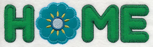 Home with Flower (Heirloom Applique) - Image 4
