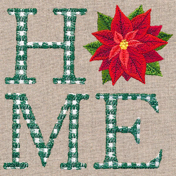 Home With Poinsettia - Image 4