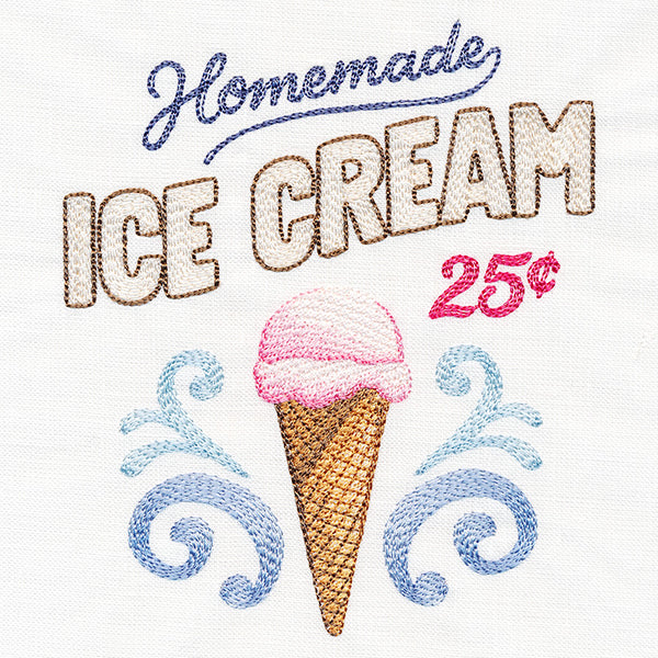 Homemade Ice Cream Market Sign - Image 3