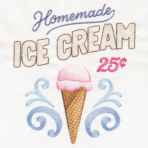 Homemade Ice Cream Market Sign - Image 4