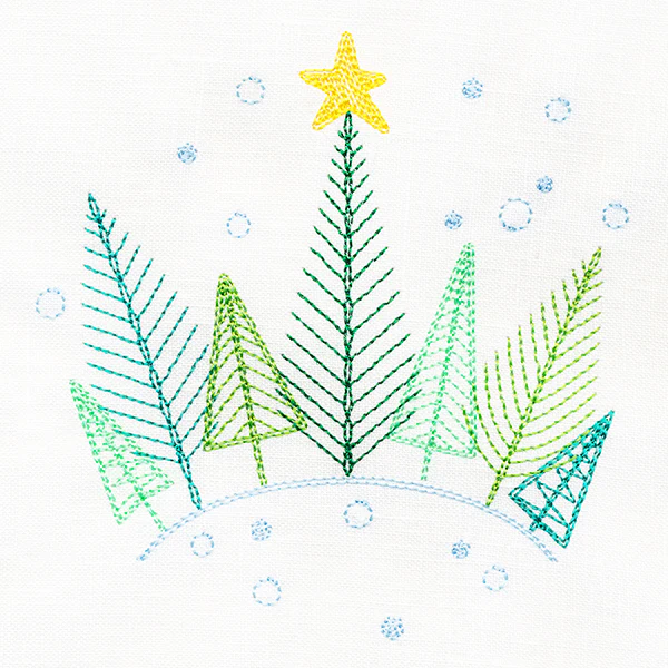 Homespun Christmas Tree Scene - Image 3