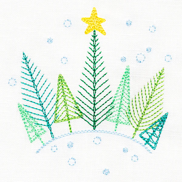 Homespun Christmas Tree Scene - Image 5