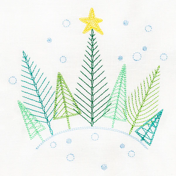 Homespun Christmas Tree Scene - Image 7