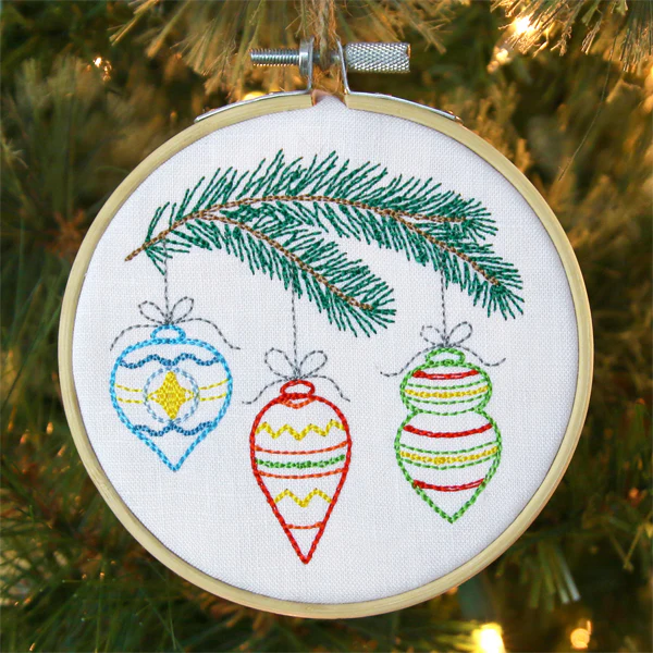 Homespun Pine Bough and Ornaments - Image 8