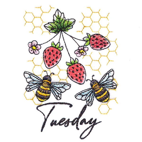 Honeybees & Strawberries On Tuesday - Image 3