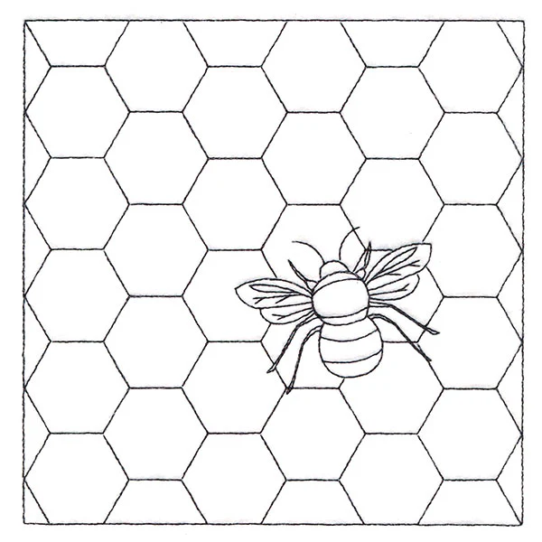 Honeycomb Hexagon With Bee (Double Run) - Image 5