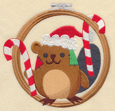 Hoop It Up Christmas Beaver - Image 4