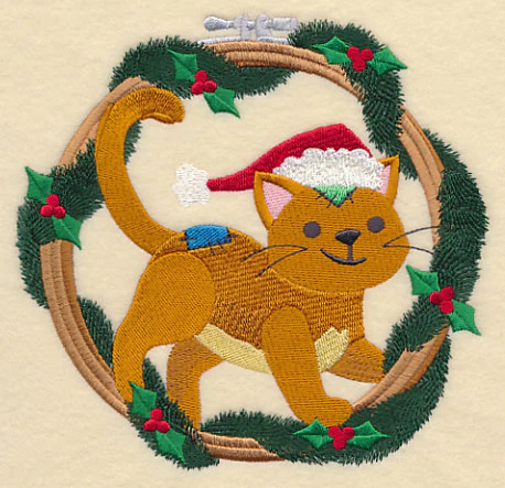 Hoop It Up Christmas Cat - Image 3