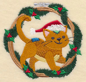 Hoop It Up Christmas Cat - Image 5