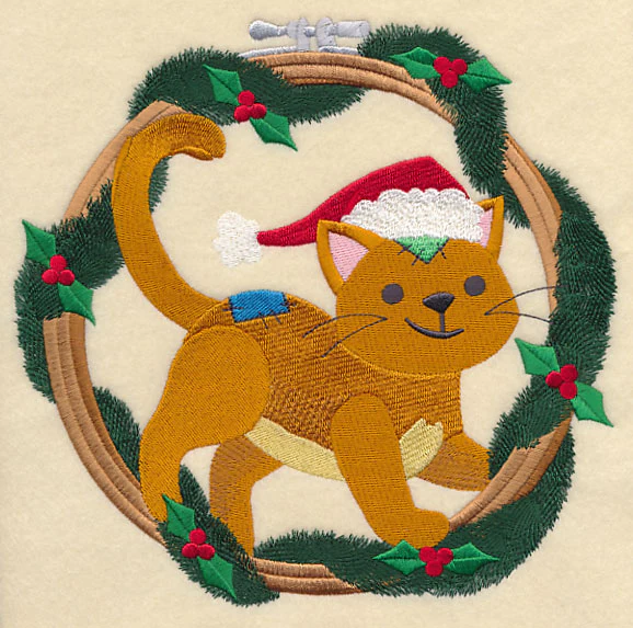 Hoop It Up Christmas Cat - Image 6