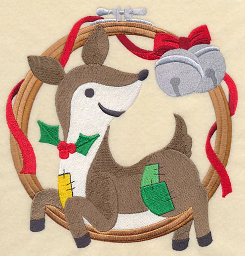 Hoop It Up Christmas Deer - Image 2
