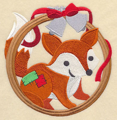 Hoop It Up Christmas Fox - Image 4