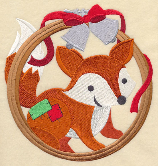 Hoop It Up Christmas Fox - Image 6