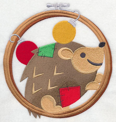 Hoop It Up Christmas Hedgehog - Image 2