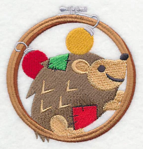 Hoop It Up Christmas Hedgehog - Image 5