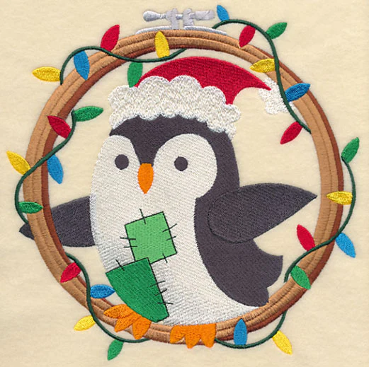 Hoop It Up Christmas Penguin - Image 2