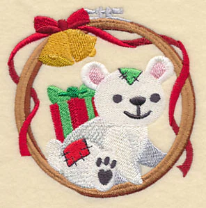 Hoop It Up Christmas Polar Bear - Image 5
