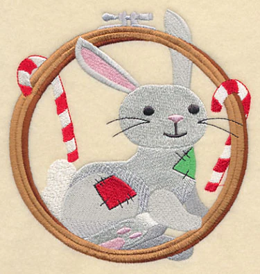 Hoop It Up Christmas Rabbit - Image 4