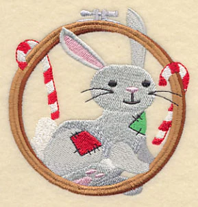 Hoop It Up Christmas Rabbit - Image 5