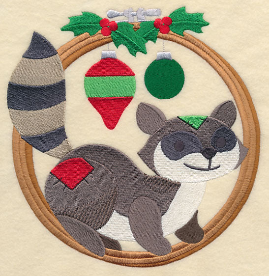 Hoop It Up Christmas Raccoon - Image 6