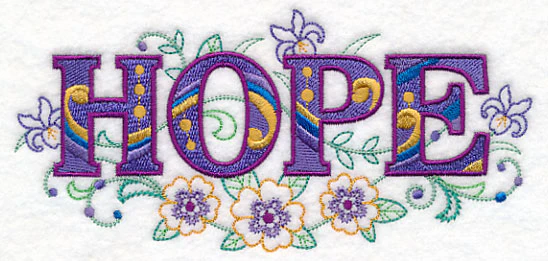 Hope with Vintage Flower Fade - Image 2