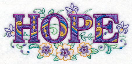 Hope with Vintage Flower Fade - Image 3
